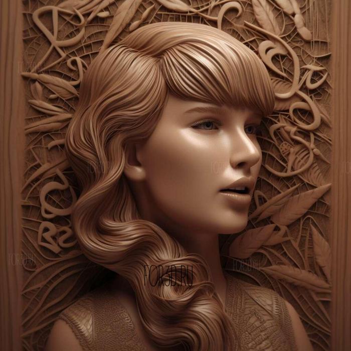 taylor swift 3 stl model for CNC